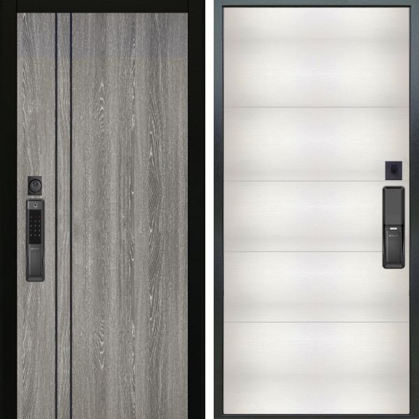 Входная дверь Аргус SMART гейджи + Агат Вельвет белый горизон