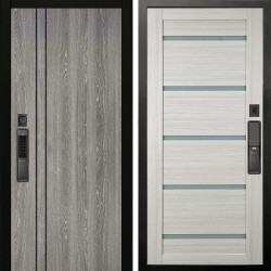 Входная дверь Аргус SMART гейджи + Александра Белая лиственница
