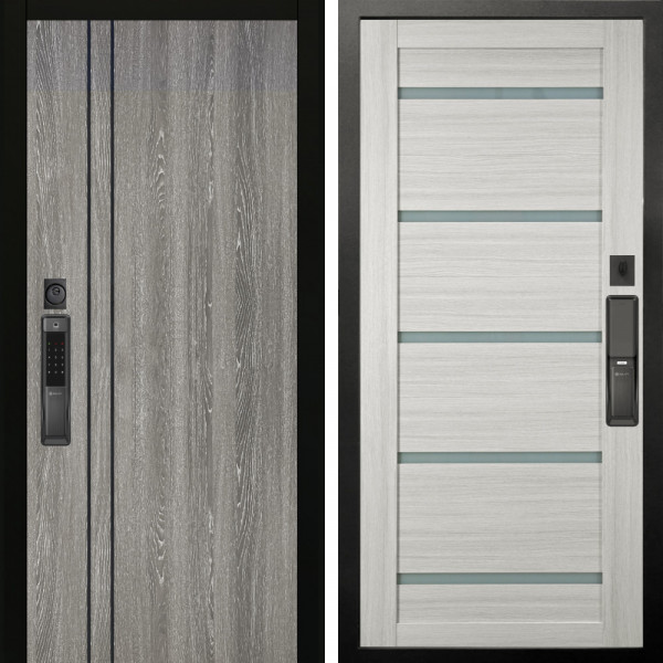 Входная дверь Аргус SMART гейджи + Александра Белая лиственница