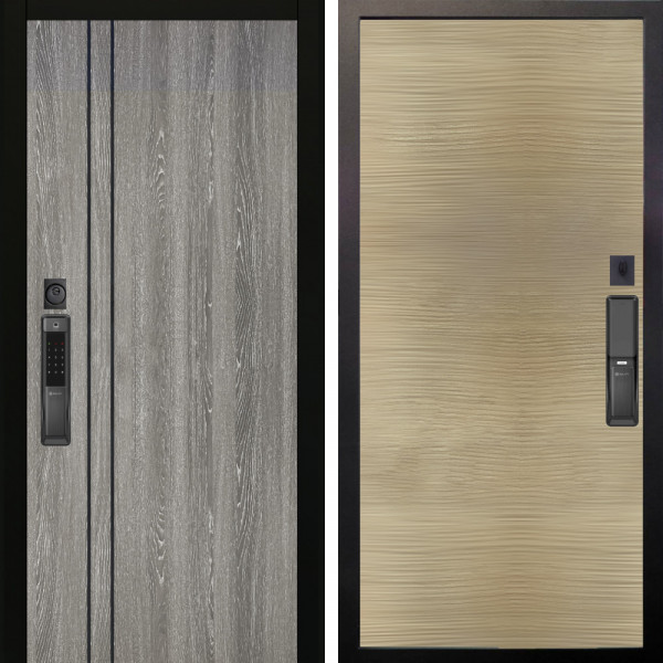 Входная дверь Аргус SMART гейджи + Элегант Дорс светлый горизонт