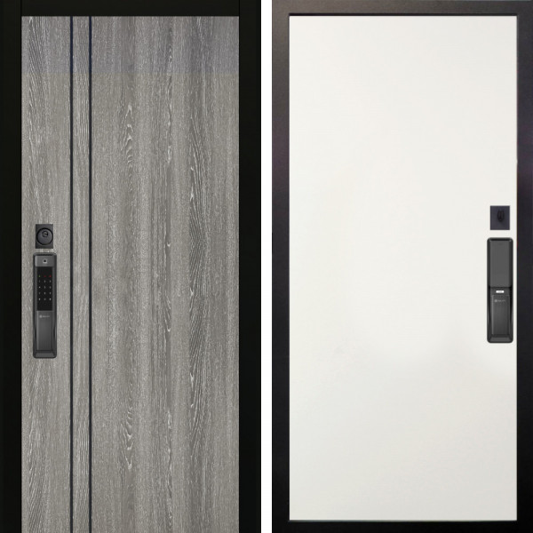 Входная дверь Аргус SMART гейджи + Элегант Софт милк