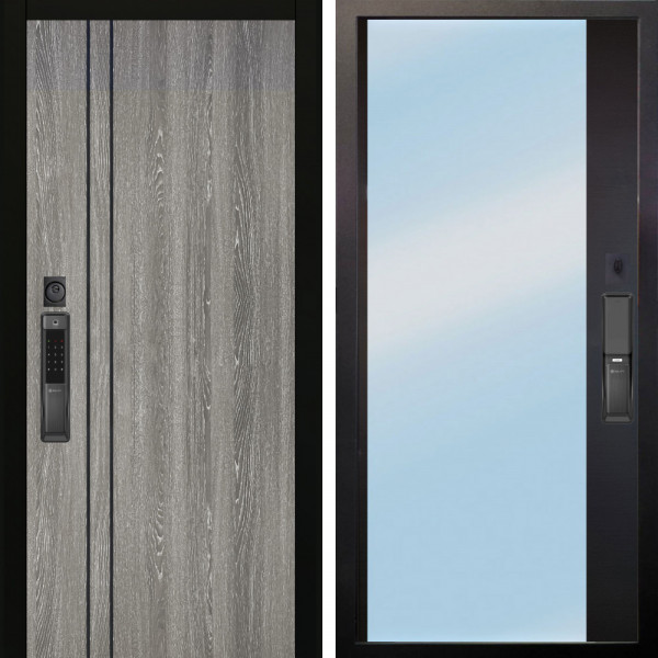 Входная дверь Аргус SMART гейджи + Магнум Черный софт