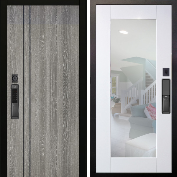 Входная дверь Аргус SMART гейджи + Милли Роял вуд белый