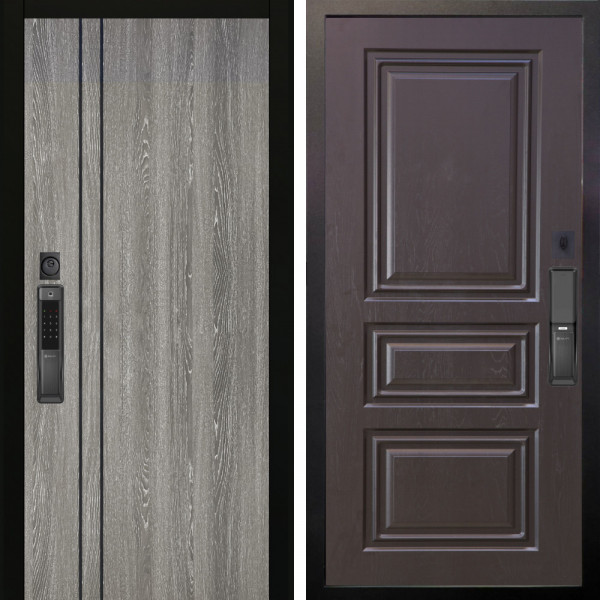 Входная дверь Аргус SMART гейджи + Скиф Горький шоколад