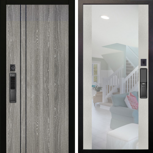 Входная дверь Аргус SMART гейджи + Вояж Белое дерево