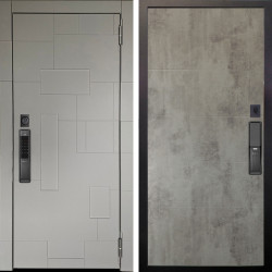 Входная дверь Аргус SMART Корсо Силк флай + Агат Светлый бетон