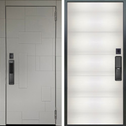 Входная дверь Аргус SMART Корсо Силк флай + Агат Вельвет белый горизон