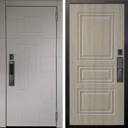 Входная дверь Аргус SMART Корсо Силк флай + Скиф Дуб филадельфия крем