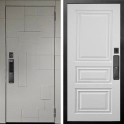 Входная дверь Аргус SMART Корсо Силк флай + Скиф Софт милк