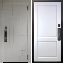 Входная дверь Аргус SMART Корсо Силк флай + Соренто Белая эмаль