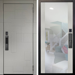 Входная дверь Аргус SMART Корсо Силк флай + Вояж Белое дерево