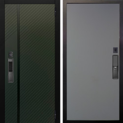 Входная дверь Аргус SMART ланцет олива софт + Элегант Силк маус