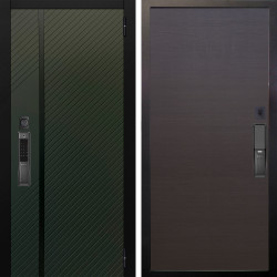 Входная дверь Аргус SMART ланцет олива софт + Элегант Венге горизонт