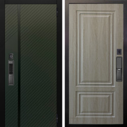 Входная дверь Аргус SMART ланцет олива софт + Элион Дуб филадельфия крем