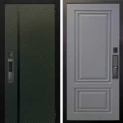 Входная дверь Аргус SMART ланцет олива софт + Элион Силк маус