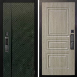 Входная дверь Аргус SMART ланцет олива софт + Скиф Дуб филадельфия крем