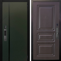 Входная дверь Аргус SMART ланцет олива софт + Скиф Горький шоколад