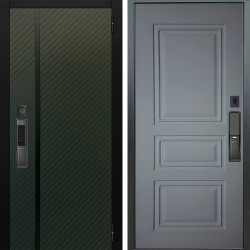 Входная дверь Аргус SMART ланцет олива софт + Скиф Силк маус