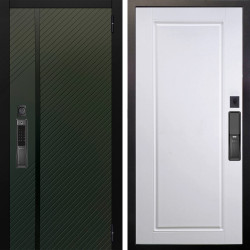 Входная дверь Аргус SMART ланцет олива софт + Тревор Софт милк