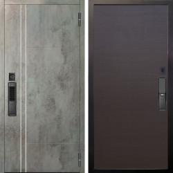 Входная дверь Аргус SMART Лофт Темный бетон + Элегант Венге горизонт