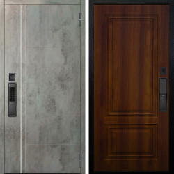 Входная дверь Аргус SMART Лофт Темный бетон + Элион Дуб рустикальный