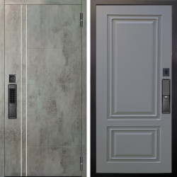Входная дверь Аргус SMART Лофт Темный бетон + Элион Силк маус