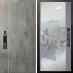 Входная дверь Аргус SMART Лофт Темный бетон + Магнум Силк маус