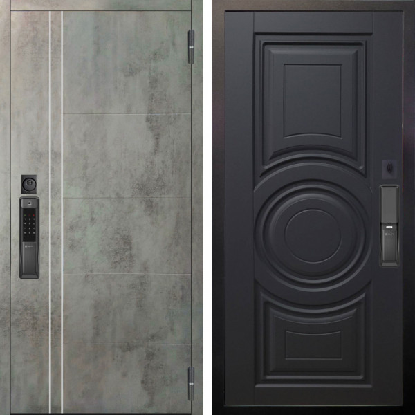 Входная дверь Аргус SMART Лофт Темный бетон + Могадиш Черный софт.jpg