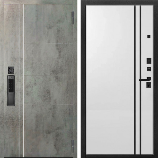 Входная дверь Аргус SMART Лофт Темный бетон + нора 4