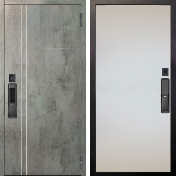 Входная дверь Аргус SMART Лофт Темный бетон + Под покраску