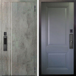 Входная дверь Аргус SMART Лофт Темный бетон + Соло Антрацит