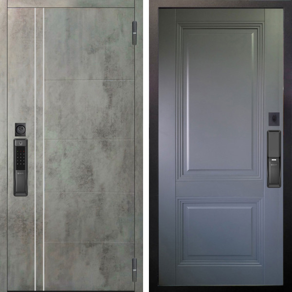 Входная дверь Аргус SMART Лофт Темный бетон + Соло Антрацит