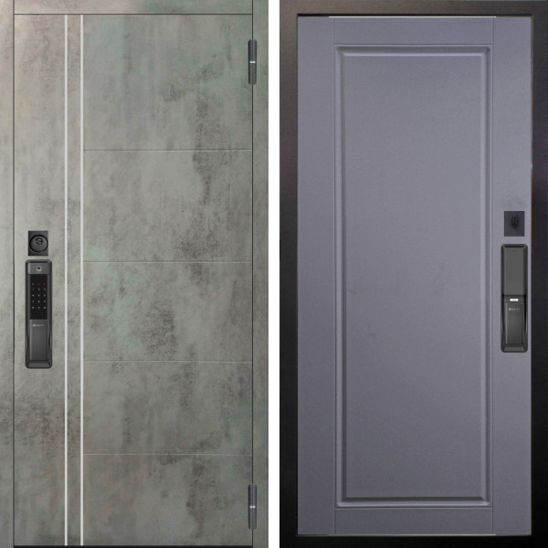 Входная дверь Аргус SMART Лофт Темный бетон + Тревор Силк маус