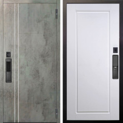 Входная дверь Аргус SMART Лофт Темный бетон + Тревор Софт милк