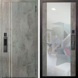 Входная дверь Аргус SMART Лофт Темный бетон + Вояж Светлый бетон