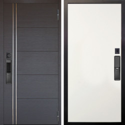 Входная дверь Аргус SMART Лофт Венге горизонт + Элегант Софт милк