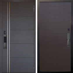 Входная дверь Аргус SMART Лофт Венге горизонт + Элегант Венге горизонт