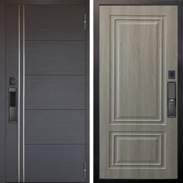 Входная дверь Аргус SMART Лофт Венге горизонт + Элион Дуб филадельфия крем