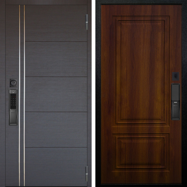Входная дверь Аргус SMART Лофт Венге горизонт + Элион Дуб рустикальный