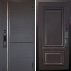 Входная дверь Аргус SMART Лофт Венге горизонт + Элион Горький шоколад