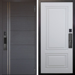 Входная дверь Аргус SMART Лофт Венге горизонт + Элион Софт милк