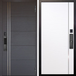 Входная дверь Аргус SMART Лофт Венге горизонт + Гауда Роял вуд белый