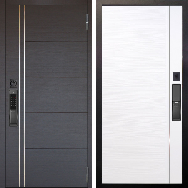 Входная дверь Аргус SMART Лофт Венге горизонт + Гауда Роял вуд белый