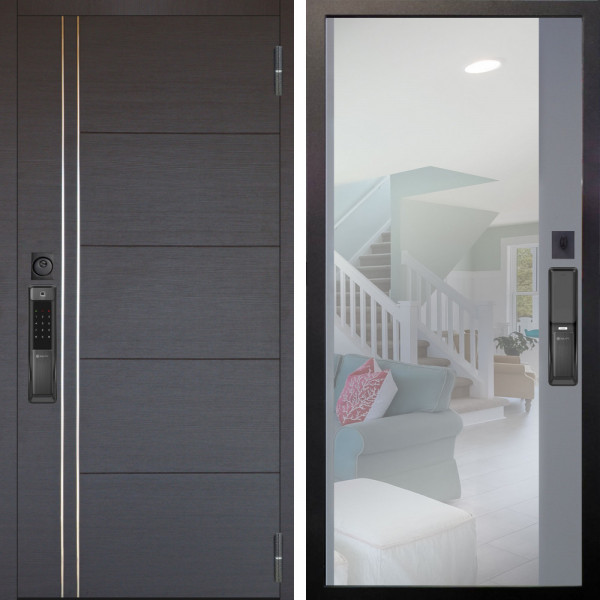 Входная дверь Аргус SMART Лофт Венге горизонт + Магнум Силк маус