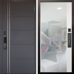 Входная дверь Аргус SMART Лофт Венге горизонт + Магнум Софт милк