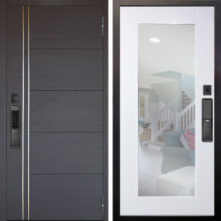 Входная дверь Аргус SMART Лофт Венге горизонт + Милли Роял вуд белый