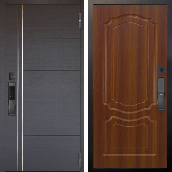 Входная дверь Аргус SMART Лофт Венге горизонт + Мишель Дуб рустикальный