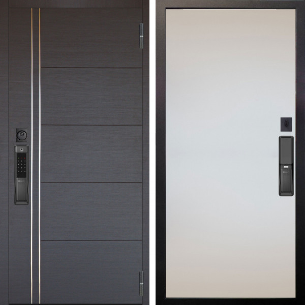 Входная дверь Аргус SMART Лофт Венге горизонт + Под покраску