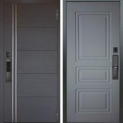 Входная дверь Аргус SMART Лофт Венге горизонт + Скиф Силк маус