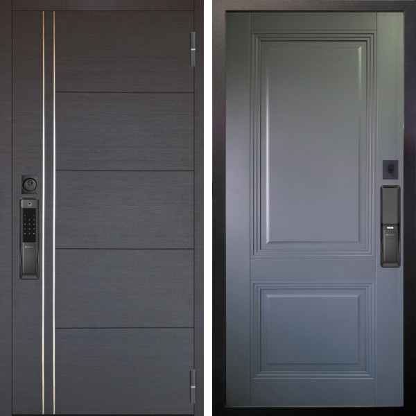 Входная дверь Аргус SMART Лофт Венге горизонт + Соло Антрацит
